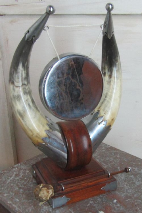 fig 1. Art Deco Animal Horn Table Gong