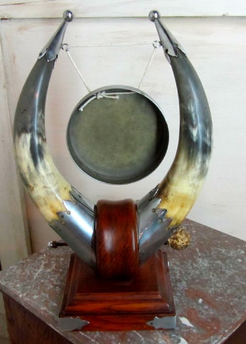 fig 2. Art Deco Animal Horn Table Gong