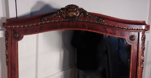 fig 2. Large 19th Century French Mahogany and Ormolu  Wall Mirror 