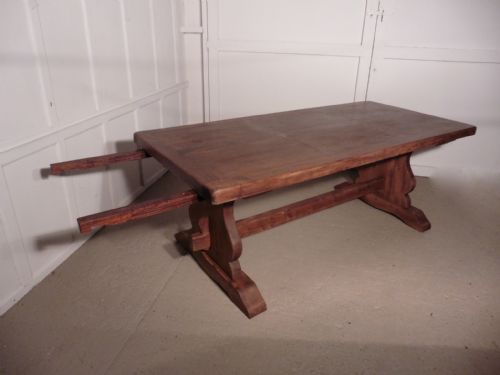 fig 2. A Large French Elm Refectory Extending Table