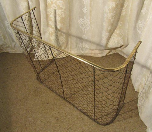 A High Victorian Nursery Fire Guard, Brass Fender