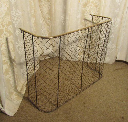 fig 1. A High Victorian Nursery Fire Guard, Brass Fender