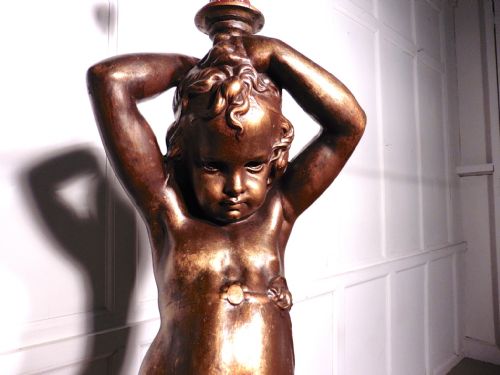 fig 1. A Large Magnificent French Bronze Blackamoor Candelabra