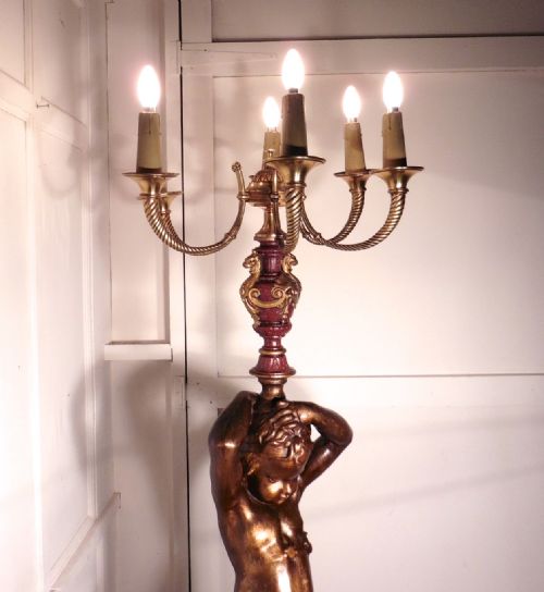 fig 3. A Large Magnificent French Bronze Blackamoor Candelabra