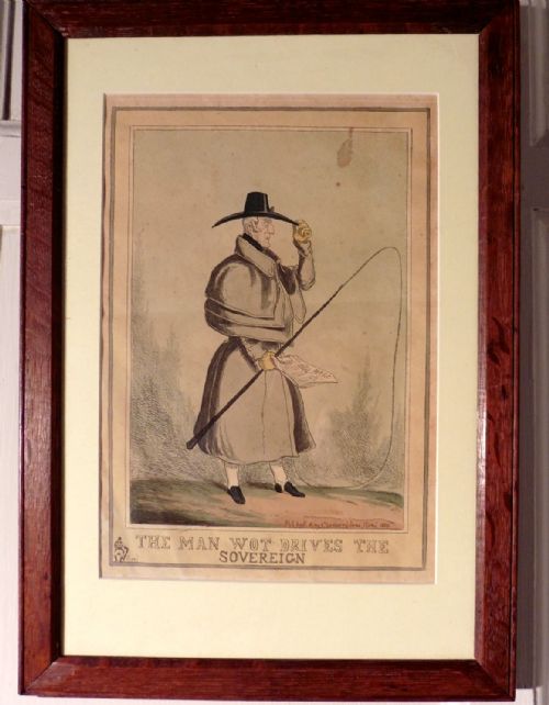 fig 2. Collection of 4, 19th Century Political Coloured Prints
