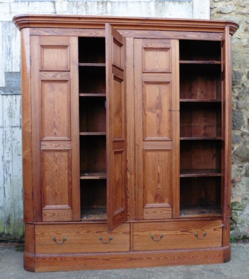 fig 1. Victorian Pitch Pine Housekeepers Cupboard