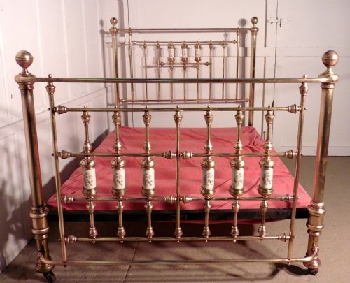 fig 1. Striking Victorian Brass Double Bed