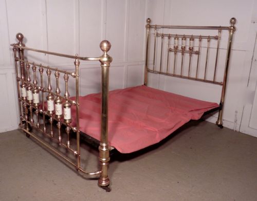fig 2. Striking Victorian Brass Double Bed