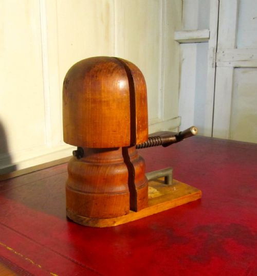 fig 1. French Victorian Milliners Hat Stretcher,