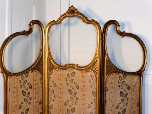 fig 1. French Upholstered Rococo Dressing Screen