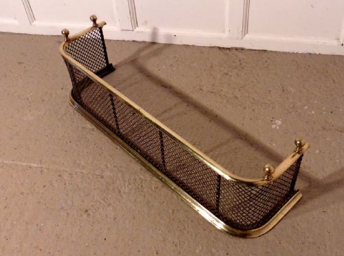 fig 2. A Victorian Brass and Iron Club Fender