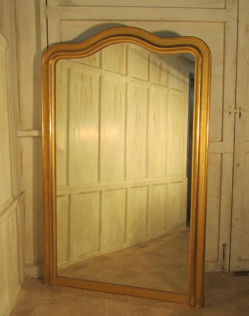 fig 1. 6ft Tall French 19th Century Louis Philippe Wall Mirror