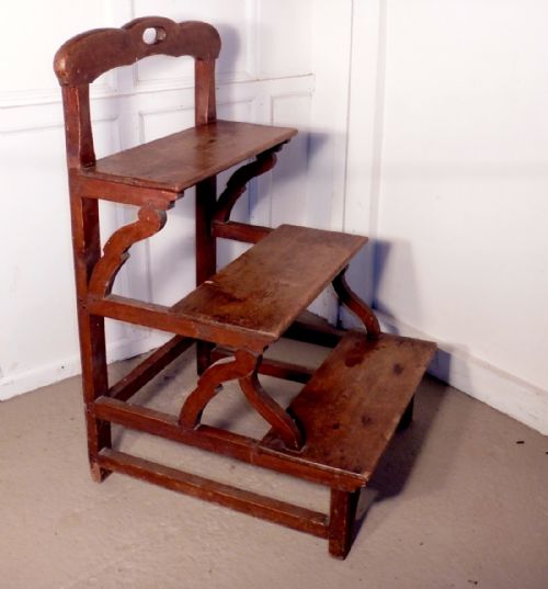 fig 1. French Rustic Pine Shop Steps