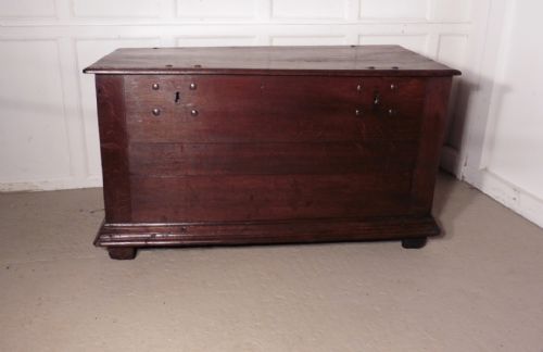 fig 1. A Heavy European Oak Coffer