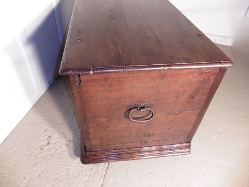 fig 2. A Heavy European Oak Coffer