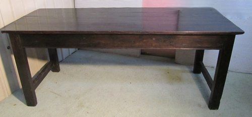 A Very Old French Rustic Oak Farmhouse Table