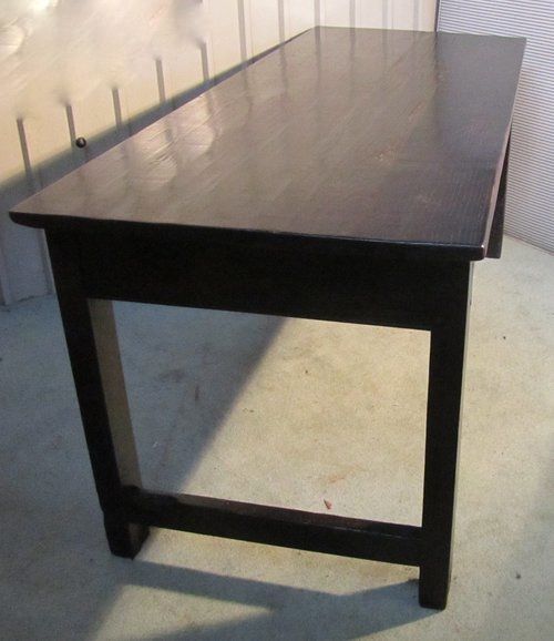 fig 2. A Very Old French Rustic Oak Farmhouse Table