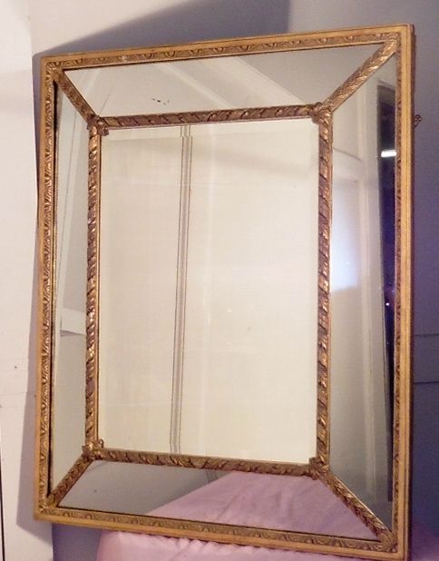 fig 2. Gilded Brass Cushion Mirror