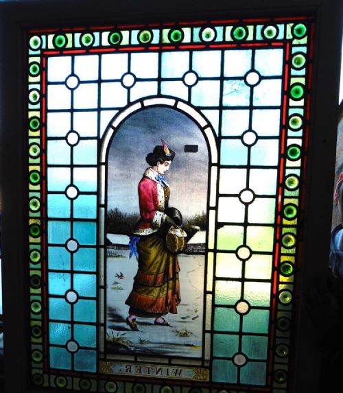 3 Victorian Stained Glass Panel Doors