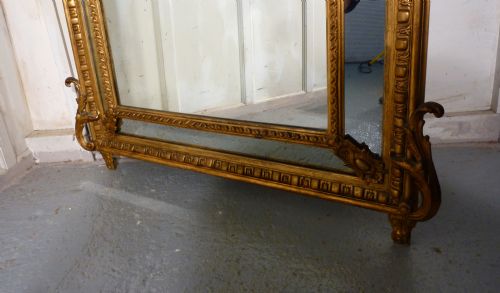 fig 2. A Very Large Stunning Napoleon III French Cushion Mirror
