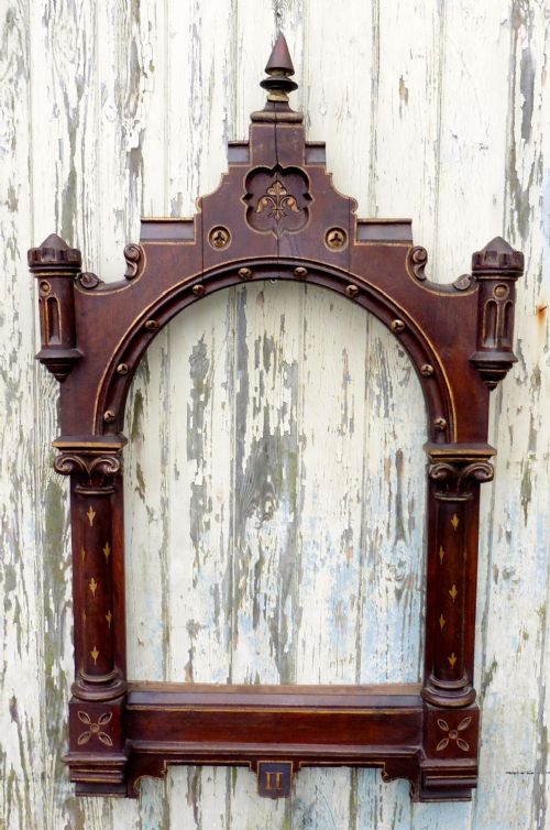 Large French Ecclesiastical Frame, Gothic Notice Board