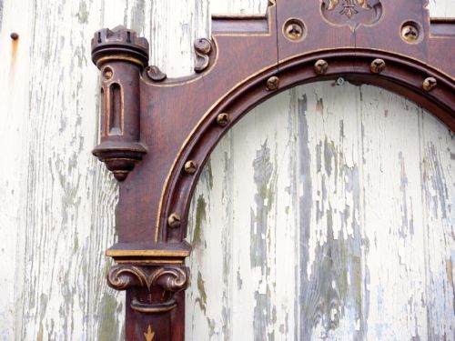 fig 2. Large French Ecclesiastical Frame, Gothic Notice Board