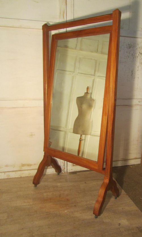 fig 2. Very Large French Art Deco Coutourier’s Cheval Mirror