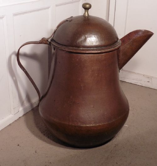 fig 1. Gigantic 3ft tall Copper Coffee Pot, Shop Display