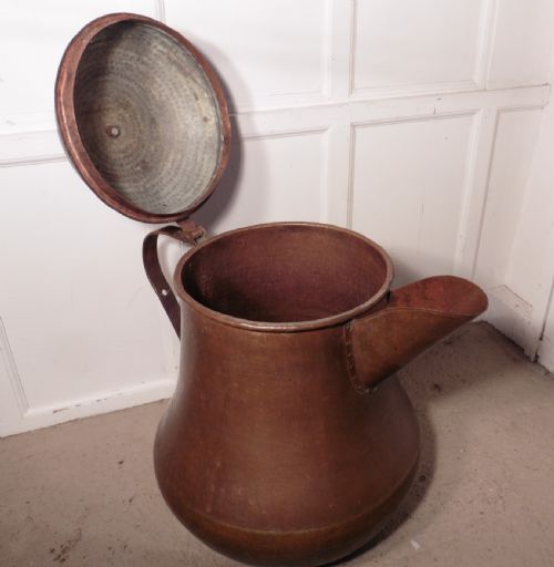 fig 2. Gigantic 3ft tall Copper Coffee Pot, Shop Display