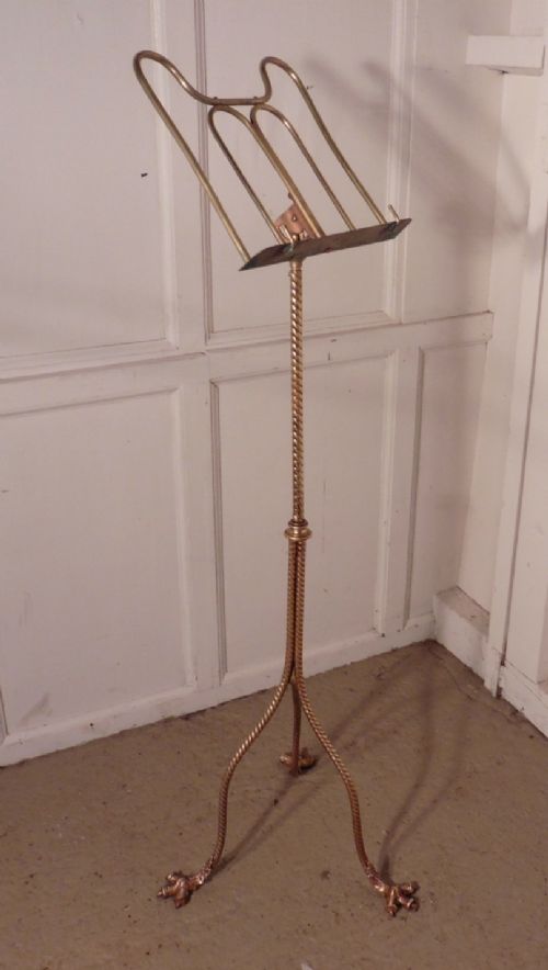 fig 1. 19th Century Brass Reading or Music Stand