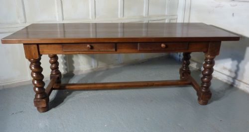 fig 1. French Solid Oak Farmhouse Table