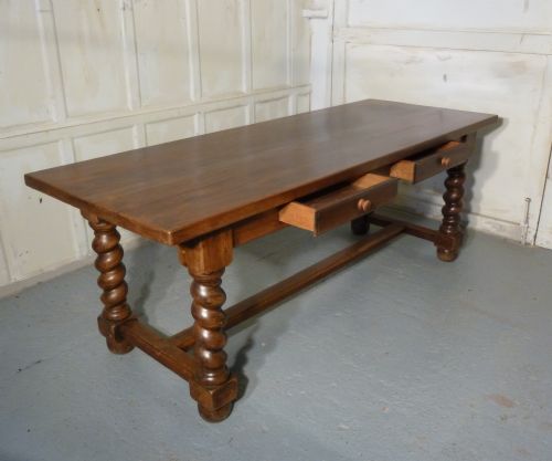 fig 3. French Solid Oak Farmhouse Table