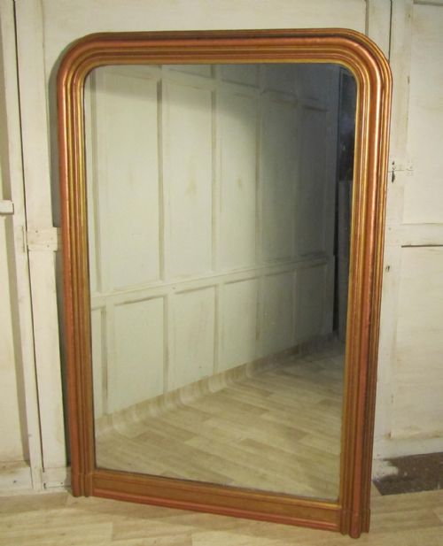 fig 1. 6ft Tall French 19th Century Louis Philippe Wall Mirror