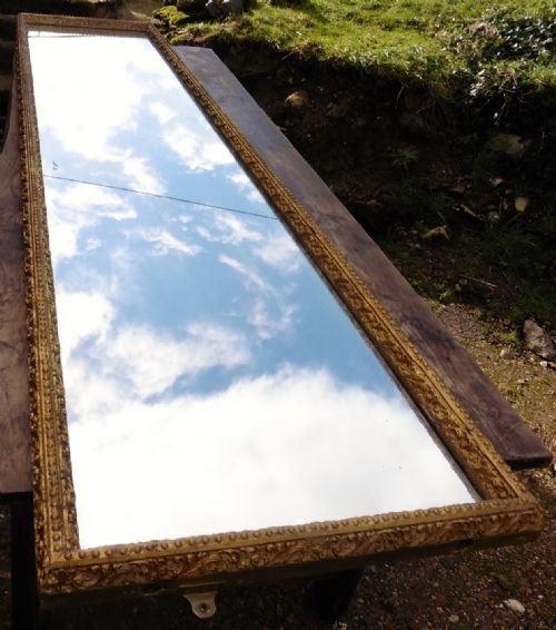 fig 1. 9ft Long, Very Large Victorian Gold Wall Mirror