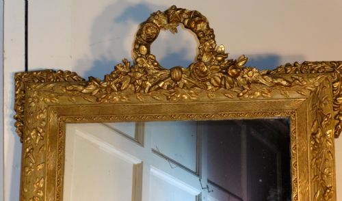 fig 1. French Shabby Gilt Wall Mirror
