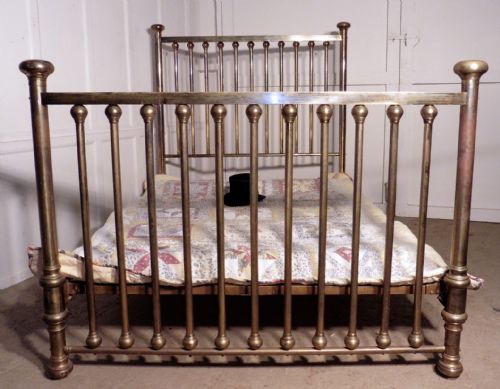 fig 1. Superb Victorian Brass Double Bed