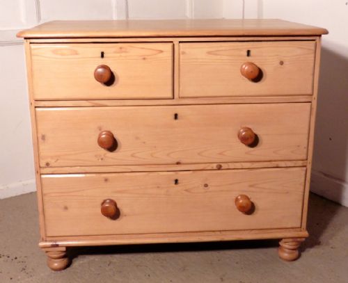 Victorian Stripped Pine Chest of Drawers