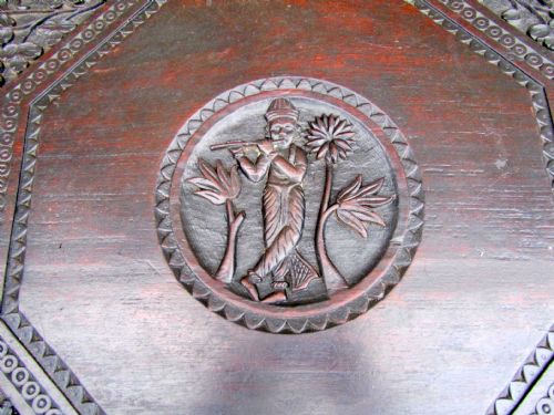 fig 1. Superb Carved Anglo Indian Table, Occasional Table