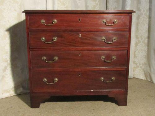 A Small Georgian Flame Mahogany Chest of Drawers
