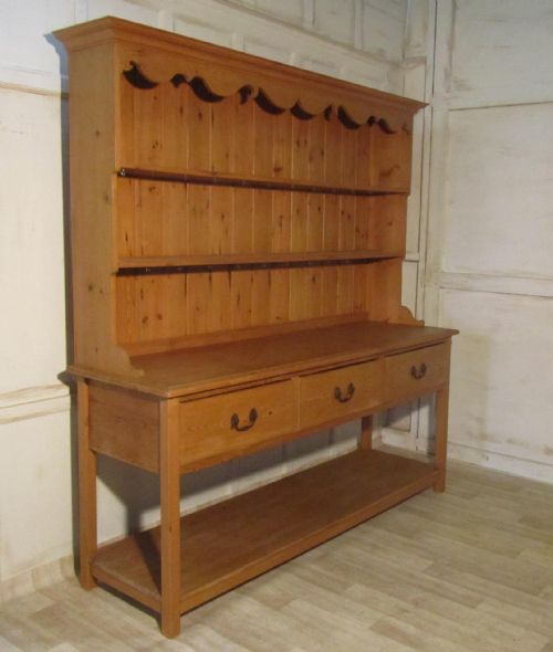 A Very Large Georgian Pine Pot Board Dresser