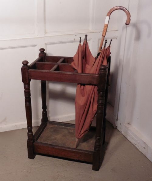 A Victorian Mahogany Stick Stand or Umbrella Hall Stand