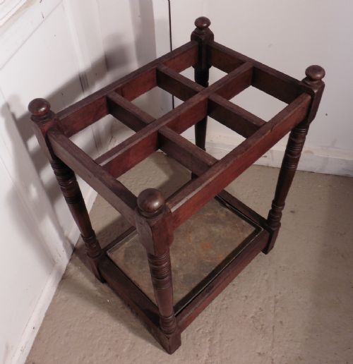 fig 1. A Victorian Mahogany Stick Stand or Umbrella Hall Stand