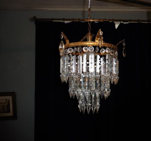 fig 1. A Charming Waterfall 3 Tier Pendant Chandelier
