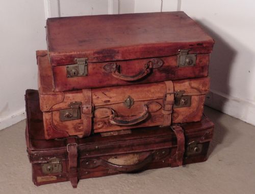 fig 1. A Handsome Set of Leather Luggage