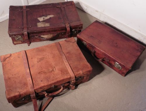 fig 2. A Handsome Set of Leather Luggage