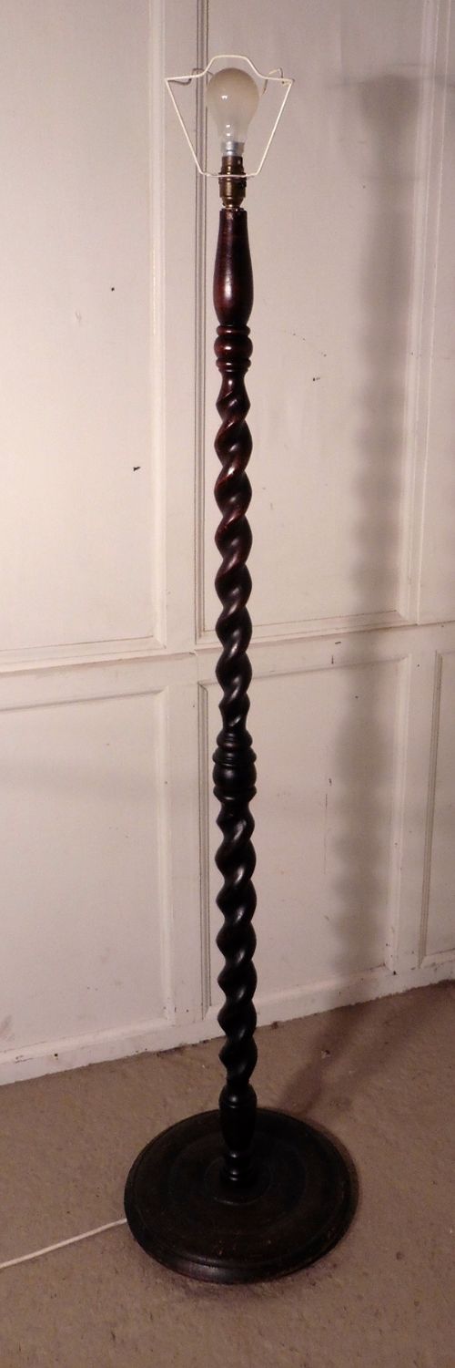 fig 1. Barley Twist Floor Standing Standard Lamp