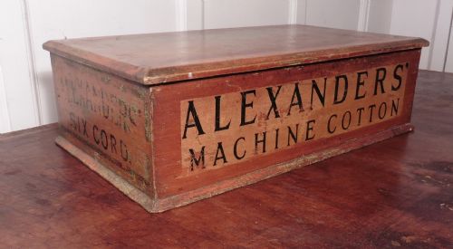 Alexanders of Glasgow, Machine Cotton Reel Box Haberdashery Shop Display