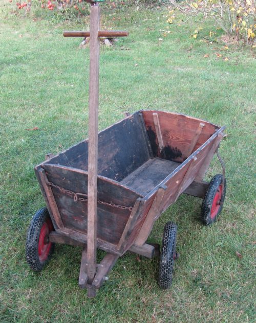 fig 1. A 19th Century Barrow or Market Garden Hand Cart