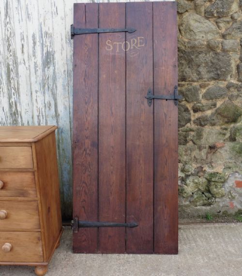 Oak Door, Plank Door with Iron Fittings