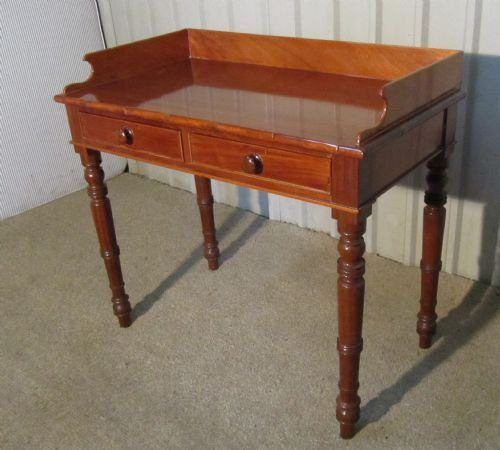 fig 1. A Small Victorian Mahogany Side Table or Wash Stand.